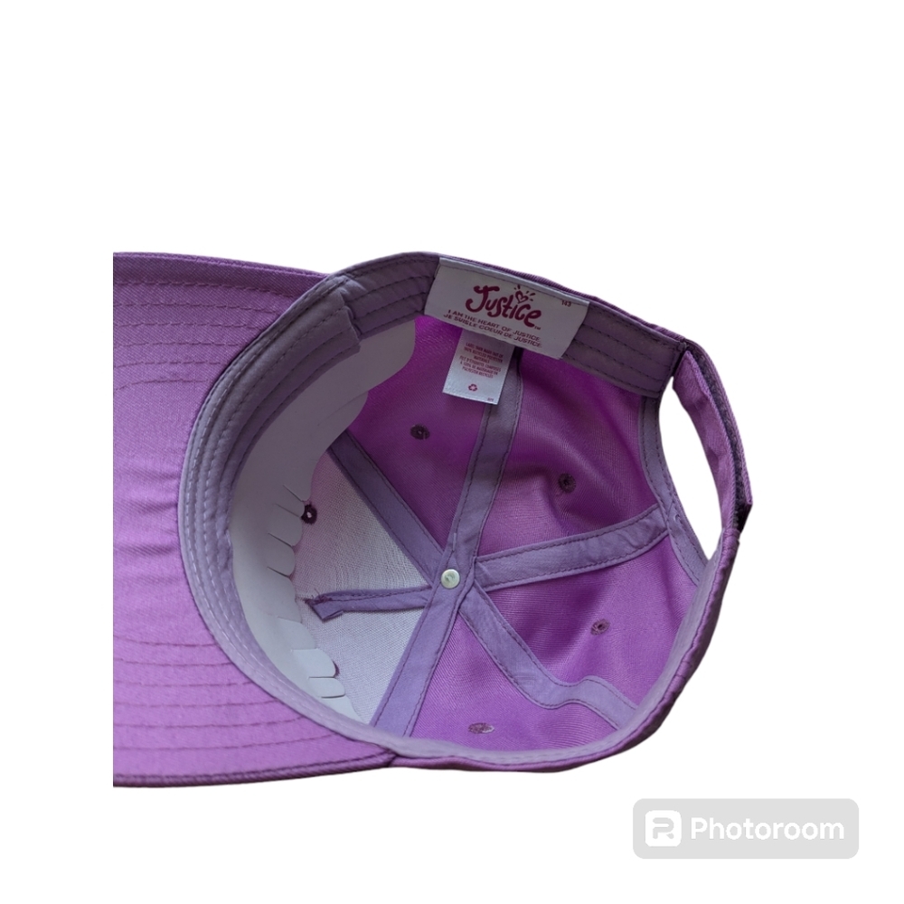 Justice Baseball Hat/Cap. Purple (changes color in the sun). Adjustable. NWT - Picture 8 of 12